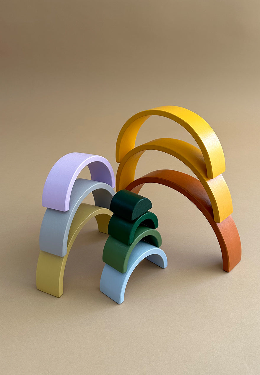 Wooden Rainbow - 10 stacks