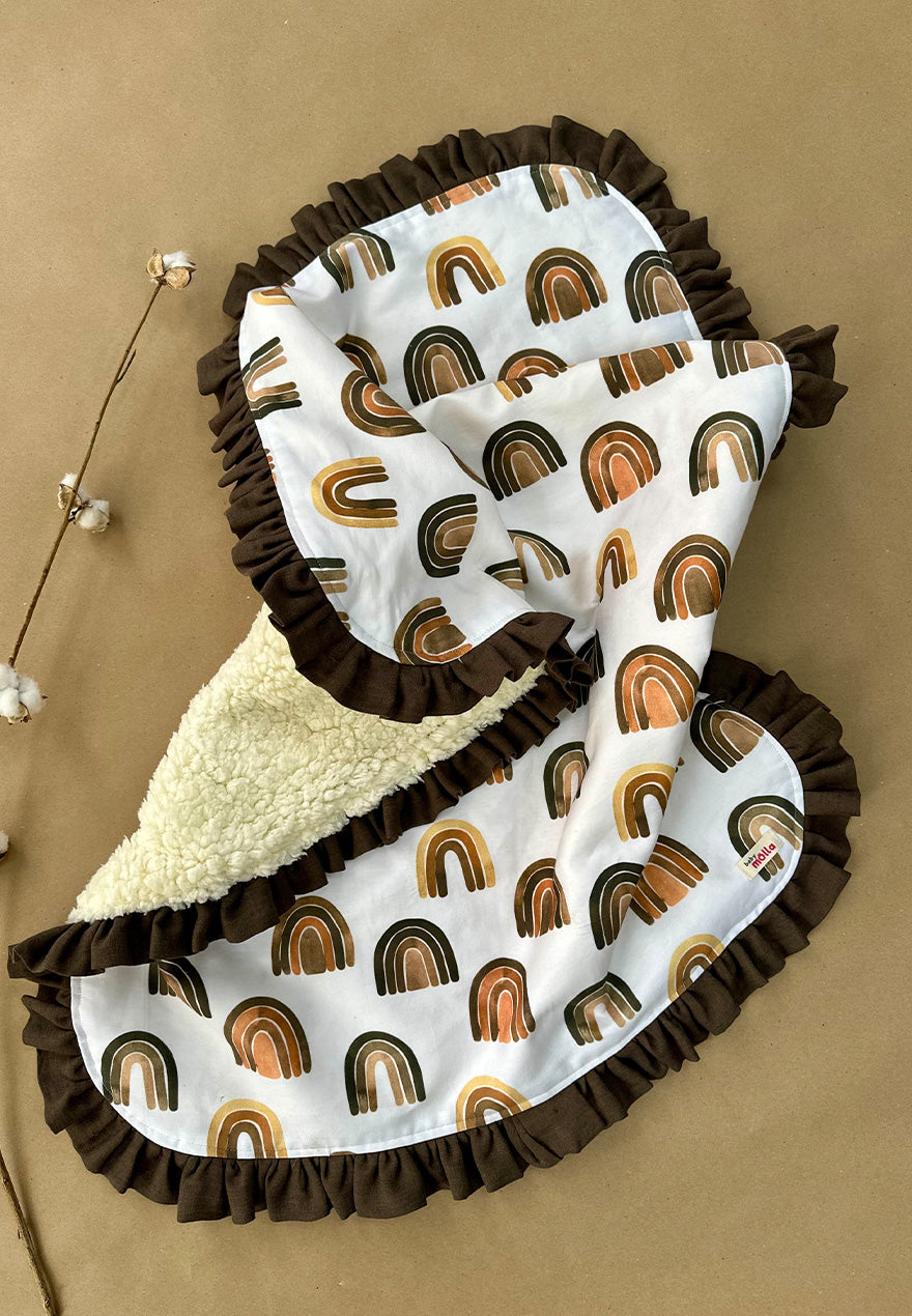 Fole 2 në 1 + batanije ~ Boho Rainbows Baby Nest + Blanket
