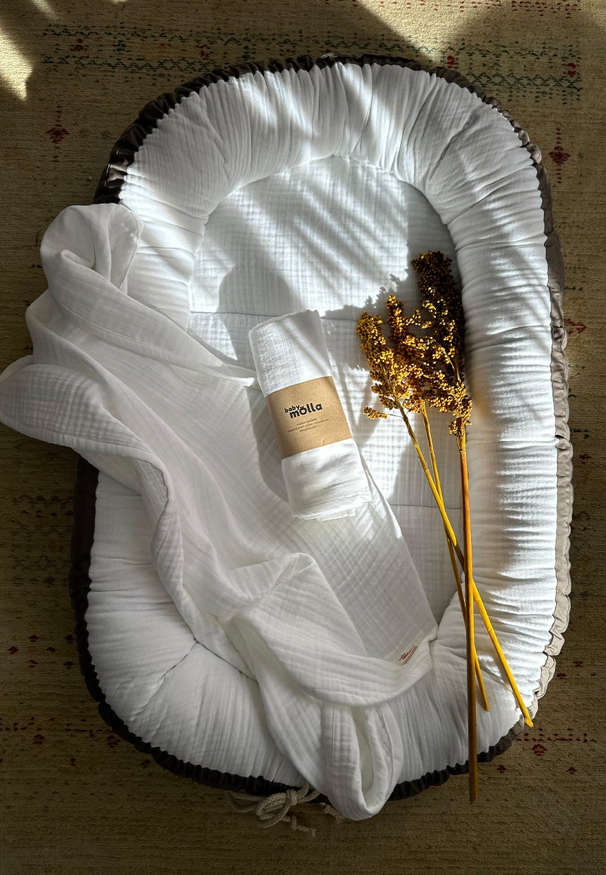 White Muslin Baby Set