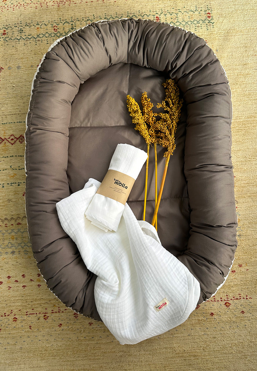 White Muslin Baby Set