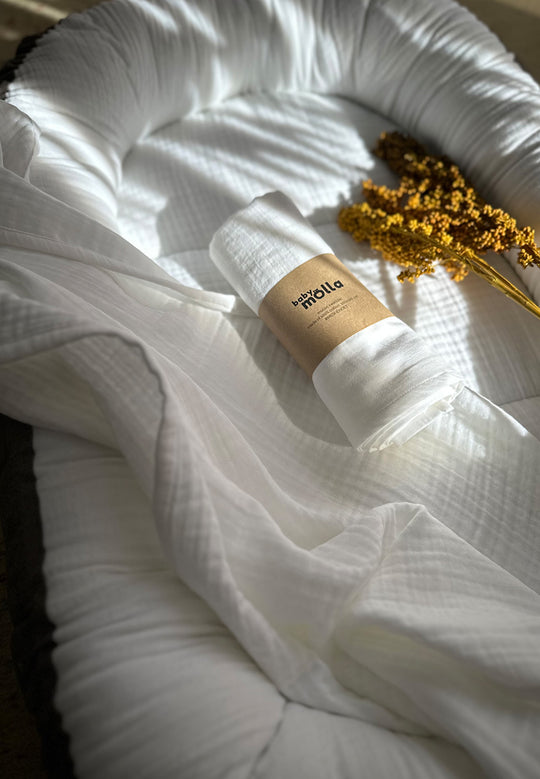 White Muslin Baby Set