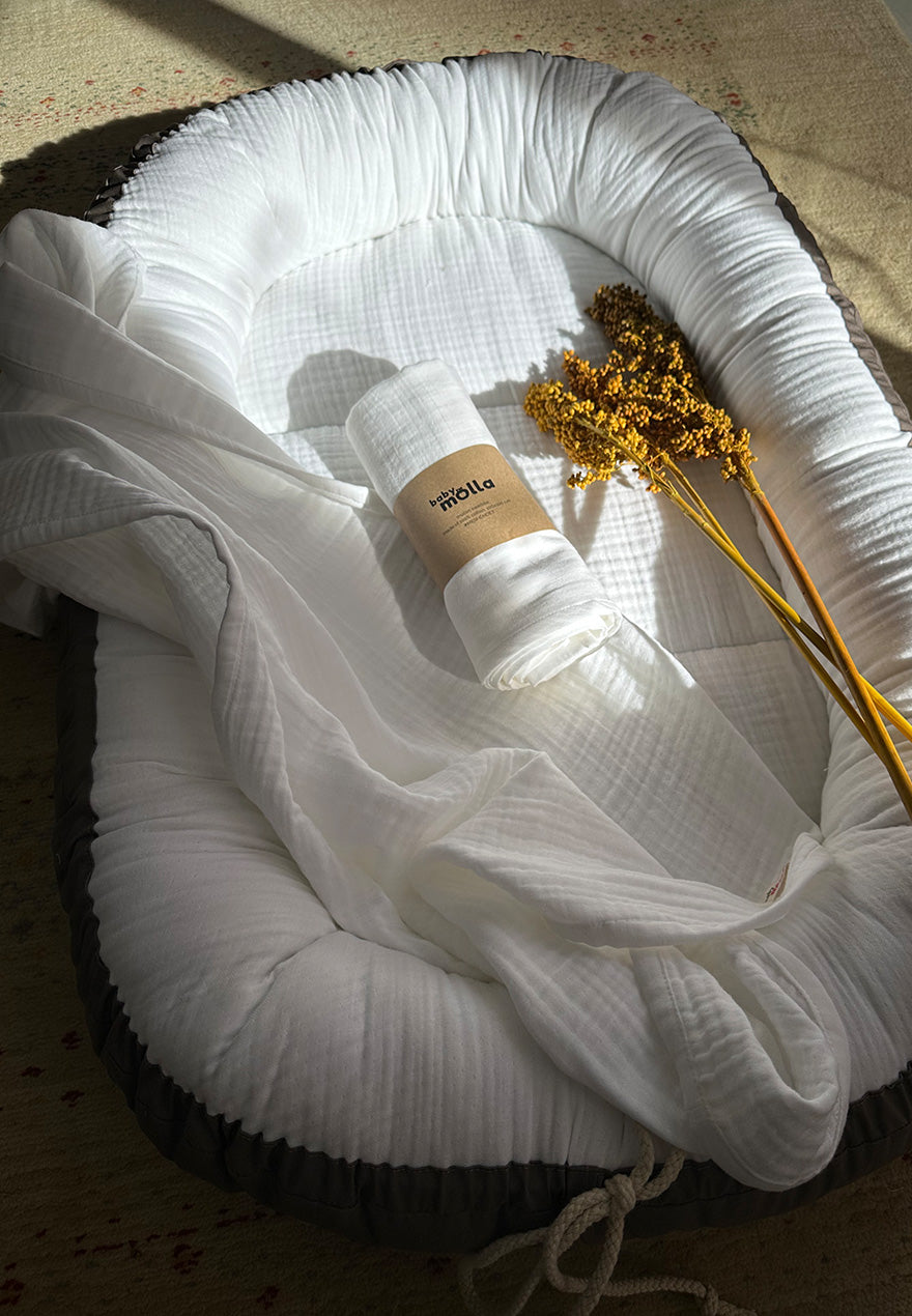 White Muslin Baby Set