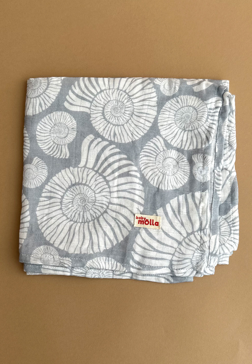 Blue Seashells ~ 100x100 ~ Wrap