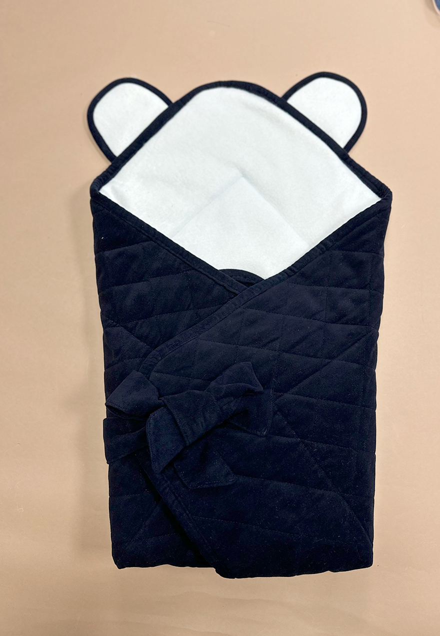 Bear Velvet Baby Sack + Blanket
