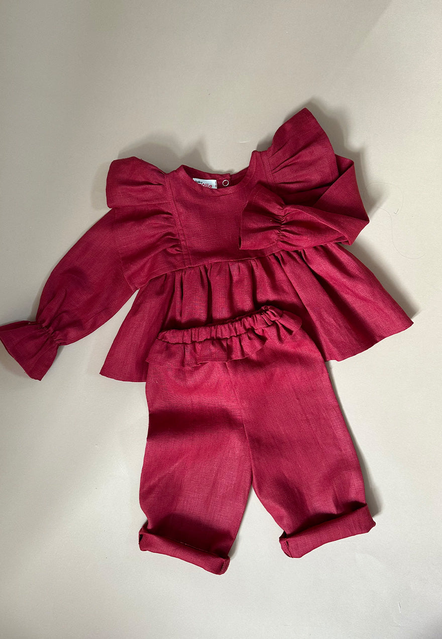 Linen Cherry Set