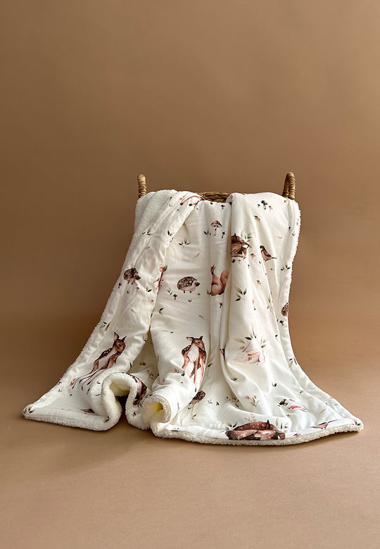 Forest Plush Blanket 2in1