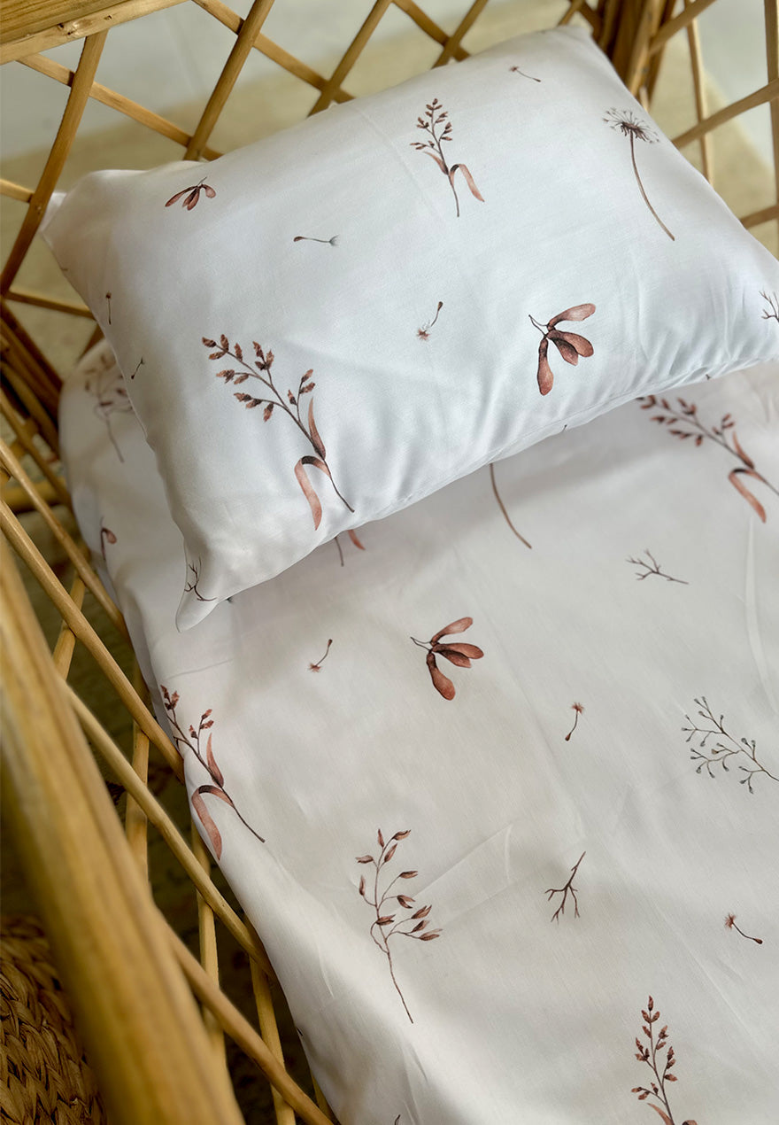 Spring Crib sheet + pillow case