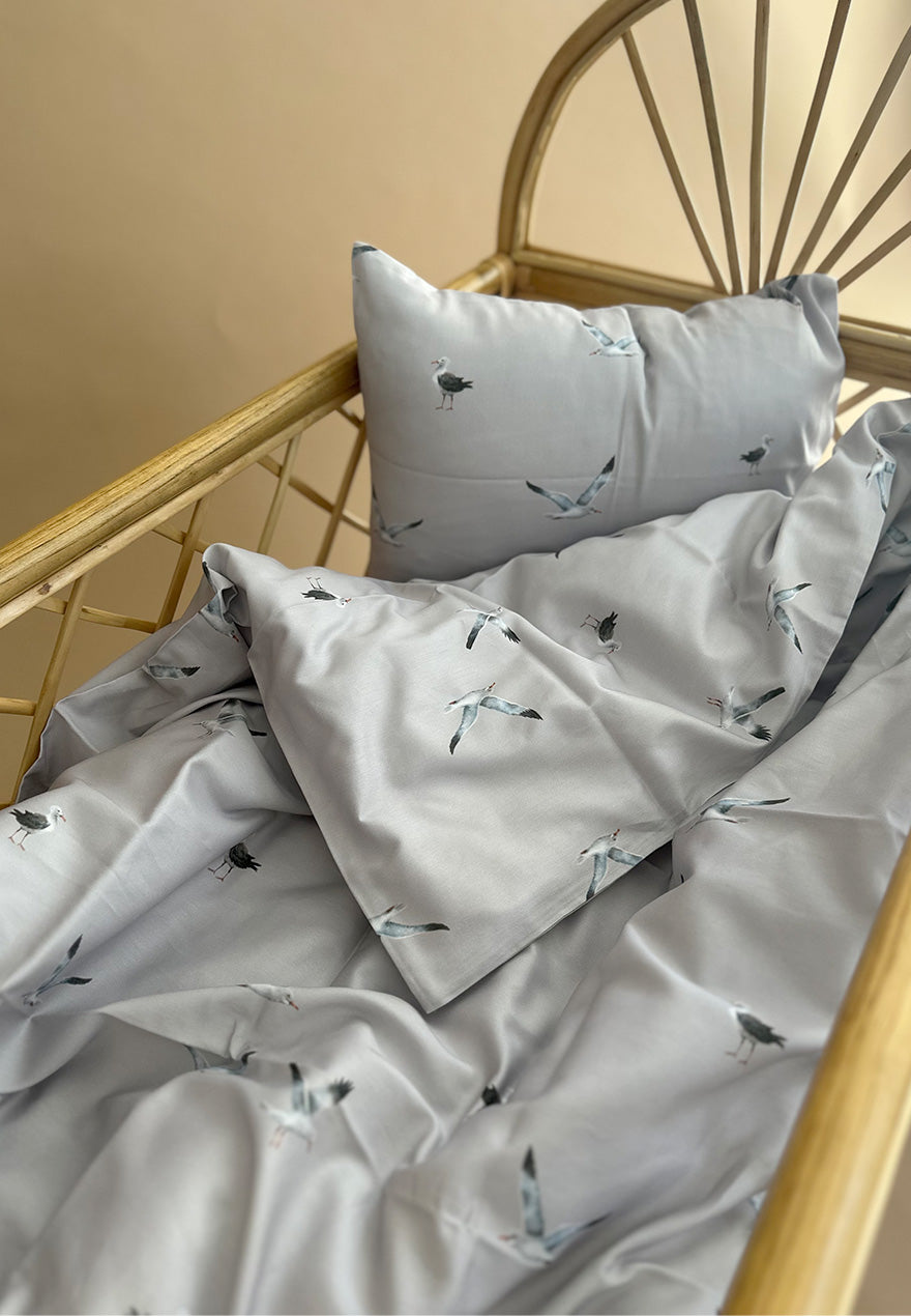 Seagulls duvet cover + pillow case
