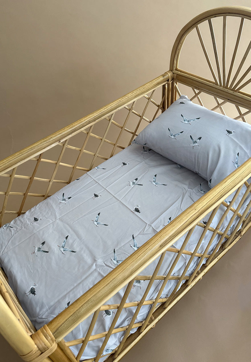 Seagulls Crib sheet + pillow case