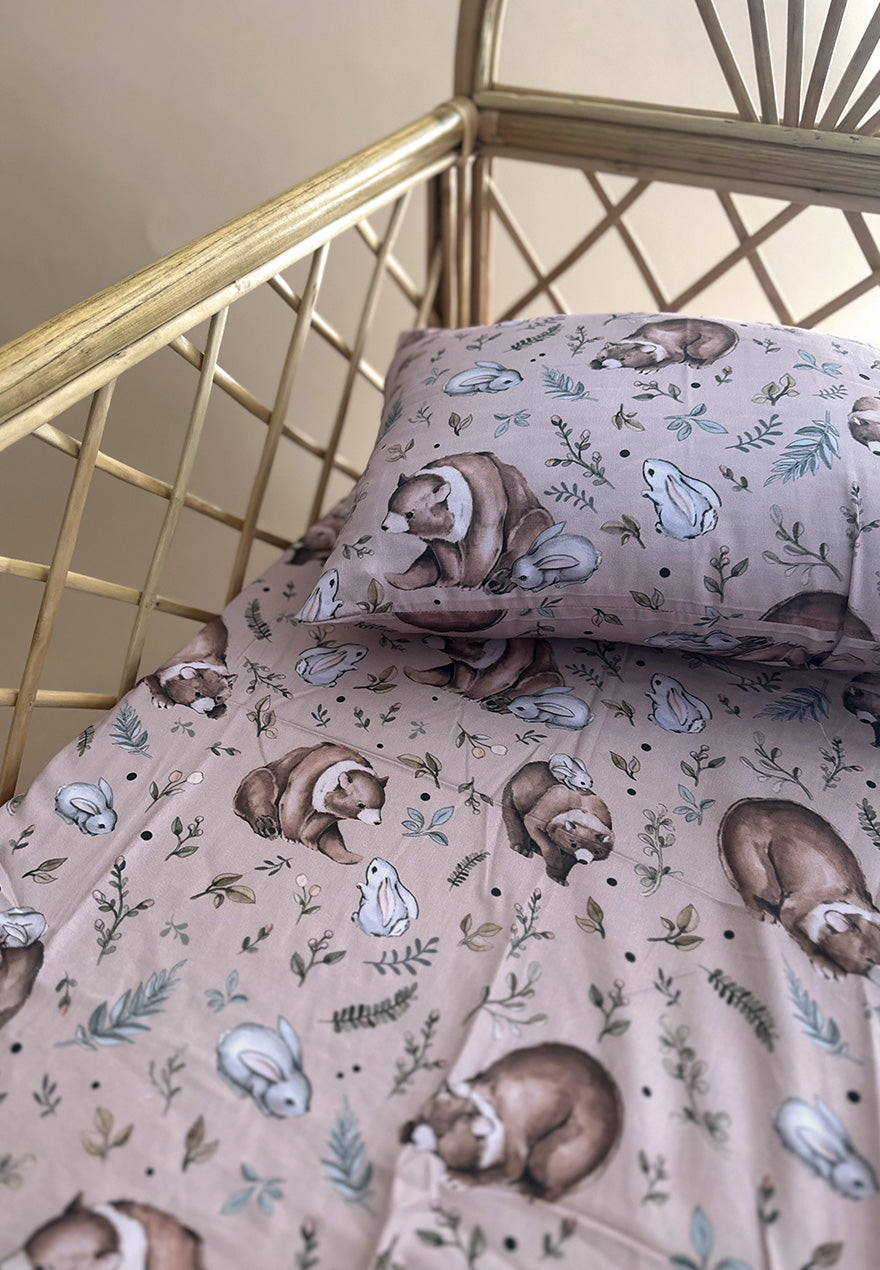 Bears Crib sheet + pillow case