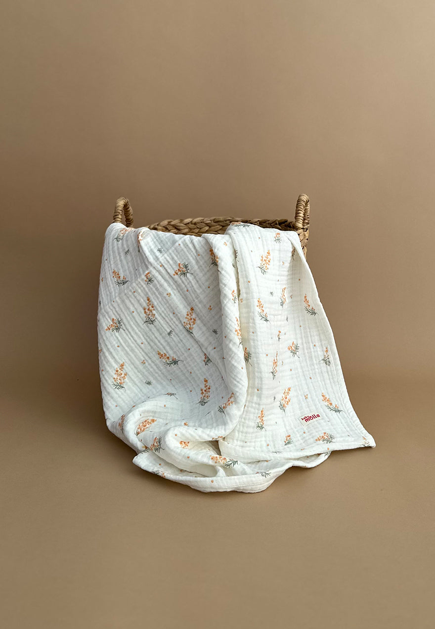 4 Layer Muslin Blanket ~ Mimosa