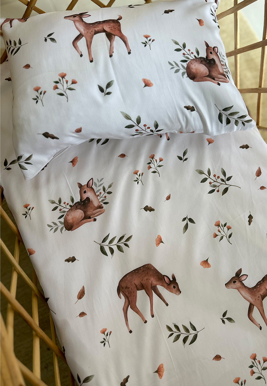 Doe Crib sheet + pillow case