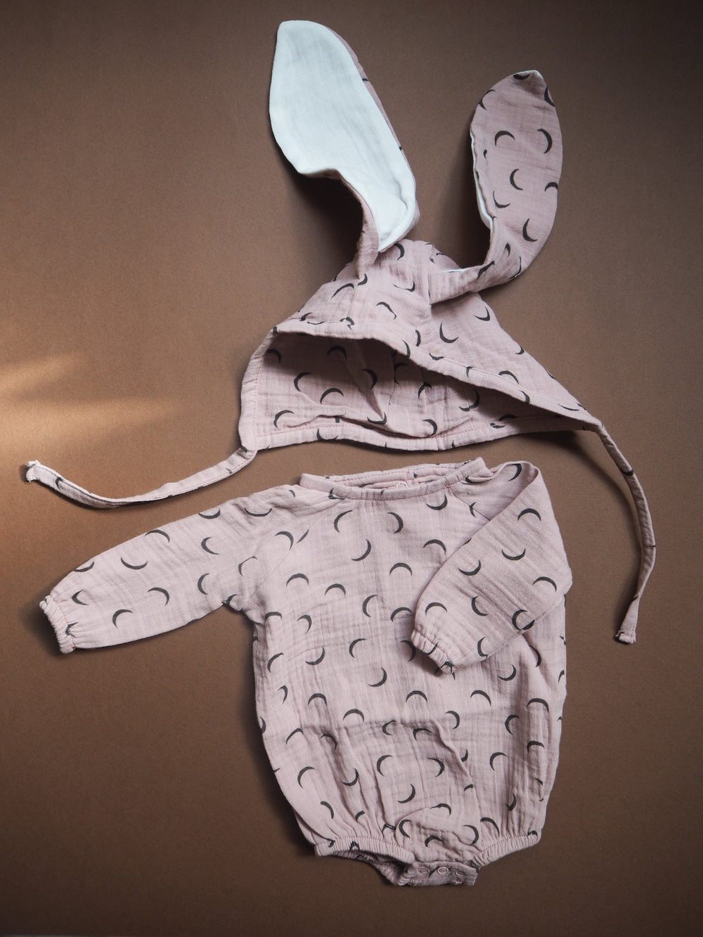 Moon Jumpsuit & Bunny Bonnet