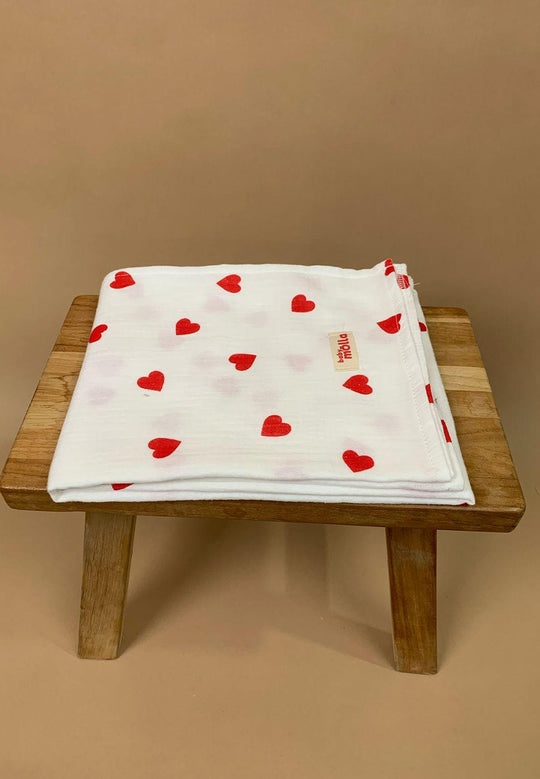 Red Hearts ~ 80x100 ~ Wrap