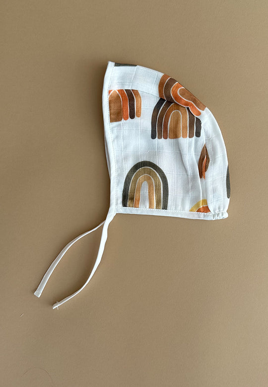 Rainbow ~ Muslin Bonnet