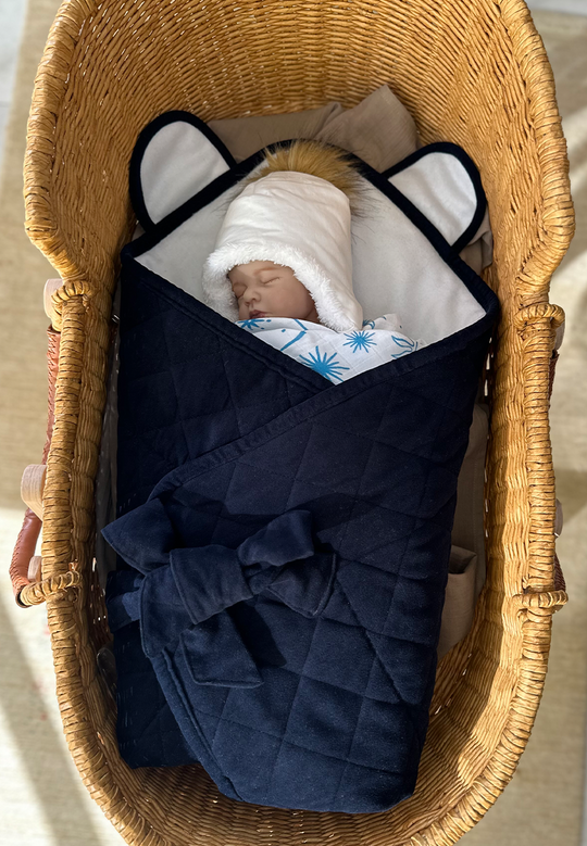Bear Velvet Baby Sack + Blanket