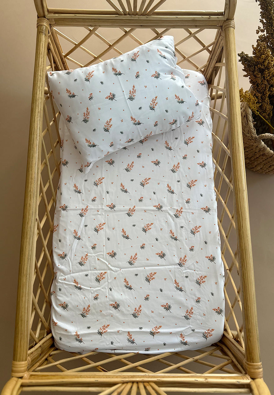 Mimosa Crib sheet + pillow case