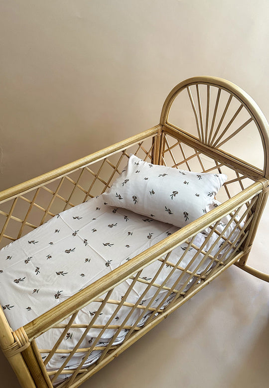 Olive Crib sheet + pillow case