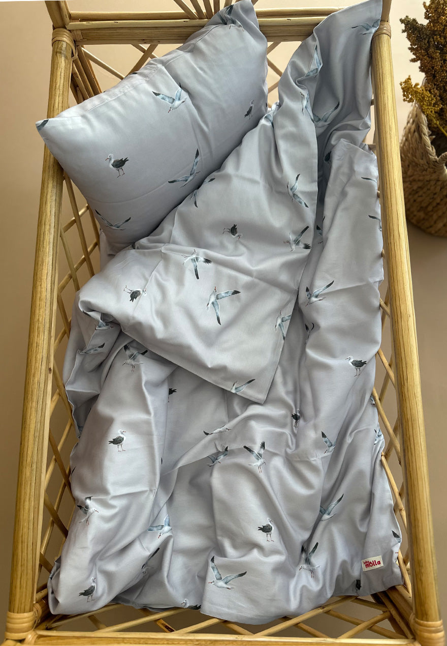 Seagulls duvet cover + pillow case