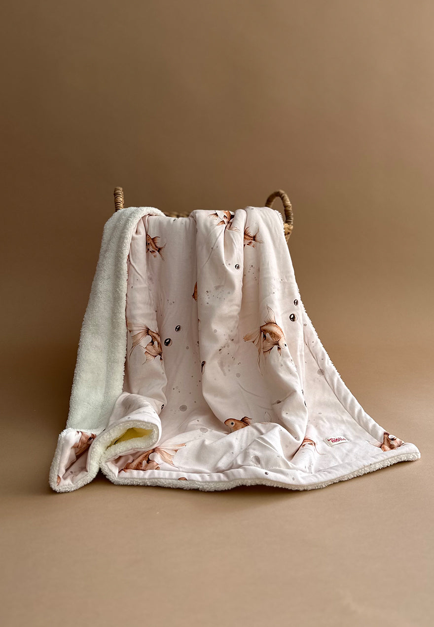 Fish Plush Blanket 2in1