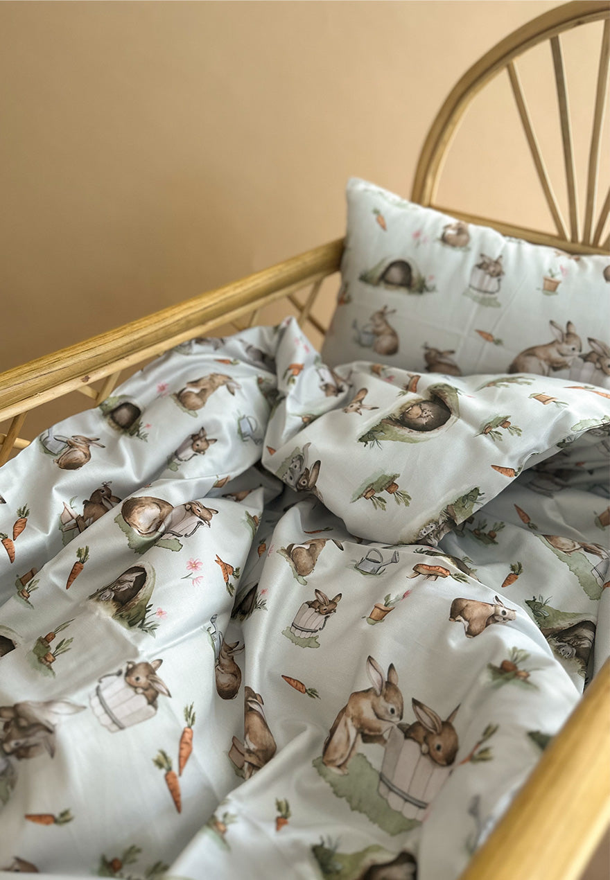 Rabbits duvet cover + pillow case