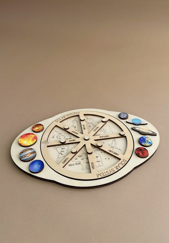 Wooden Puzzle Solar System - Sistemi Solar Lodër druri