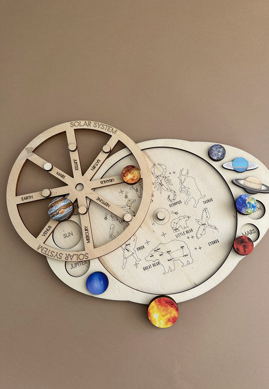 Wooden Puzzle Solar System - Sistemi Solar Lodër druri