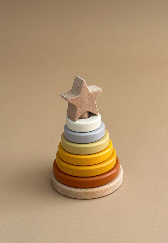 Star Wooden Tower - 6 stacks