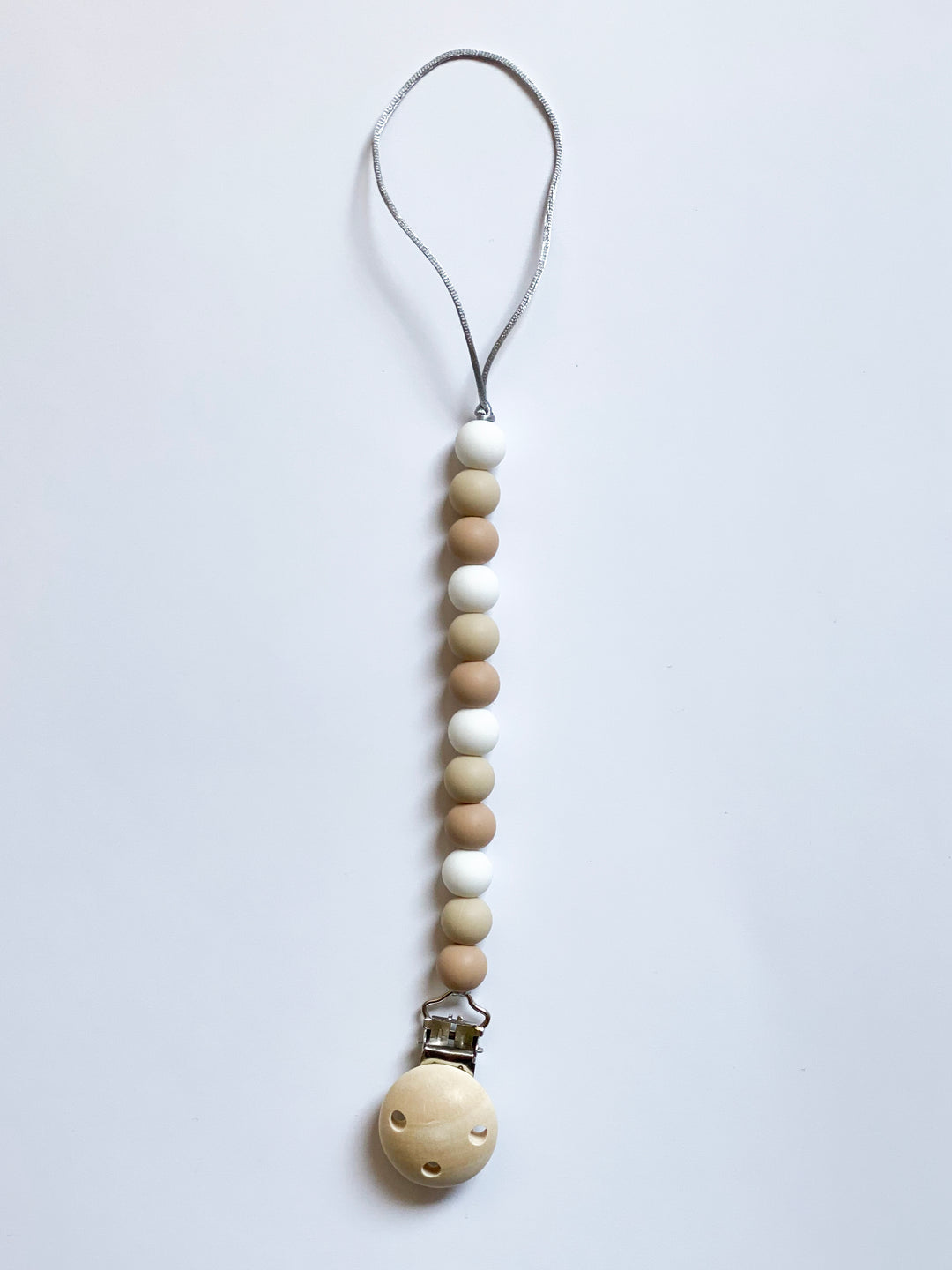 Beige tones Pacifier clip - Mbajtëse për biberon me tone bezh
