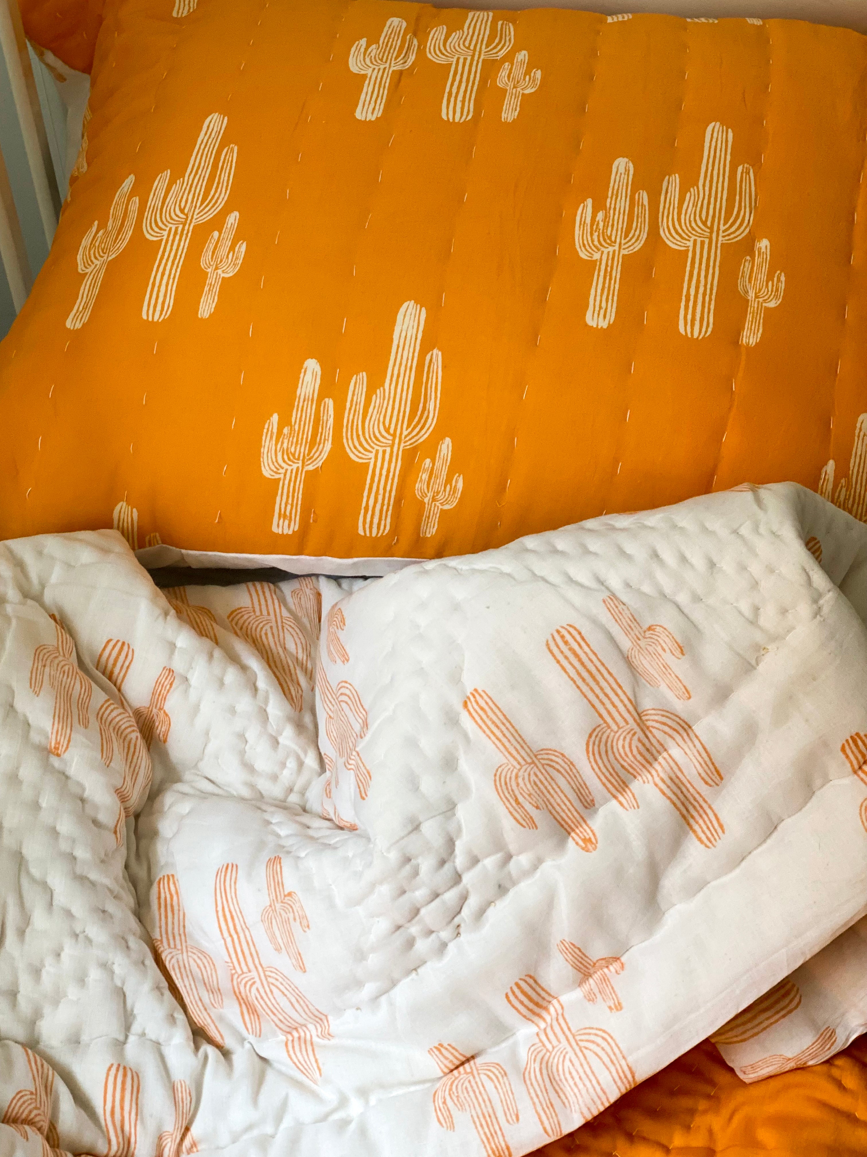 Cactus quilt & pillow