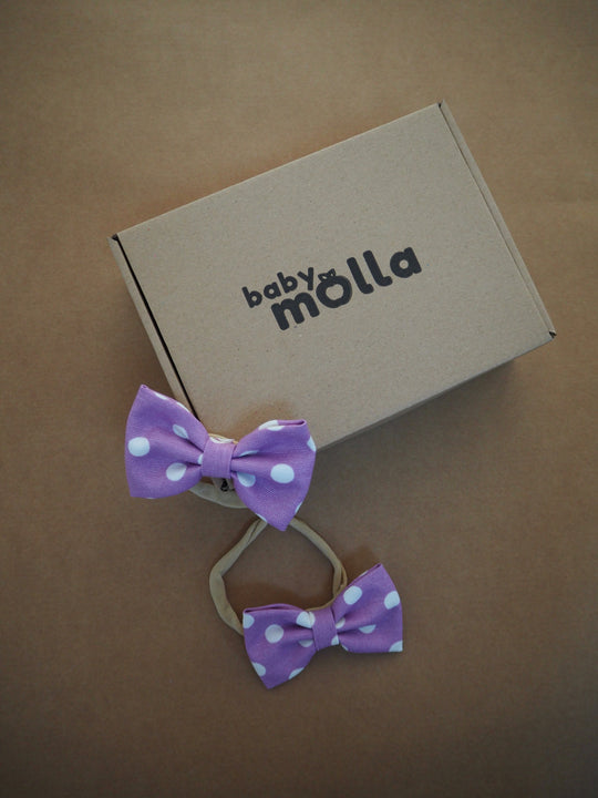 Dotted Light Purple Headband