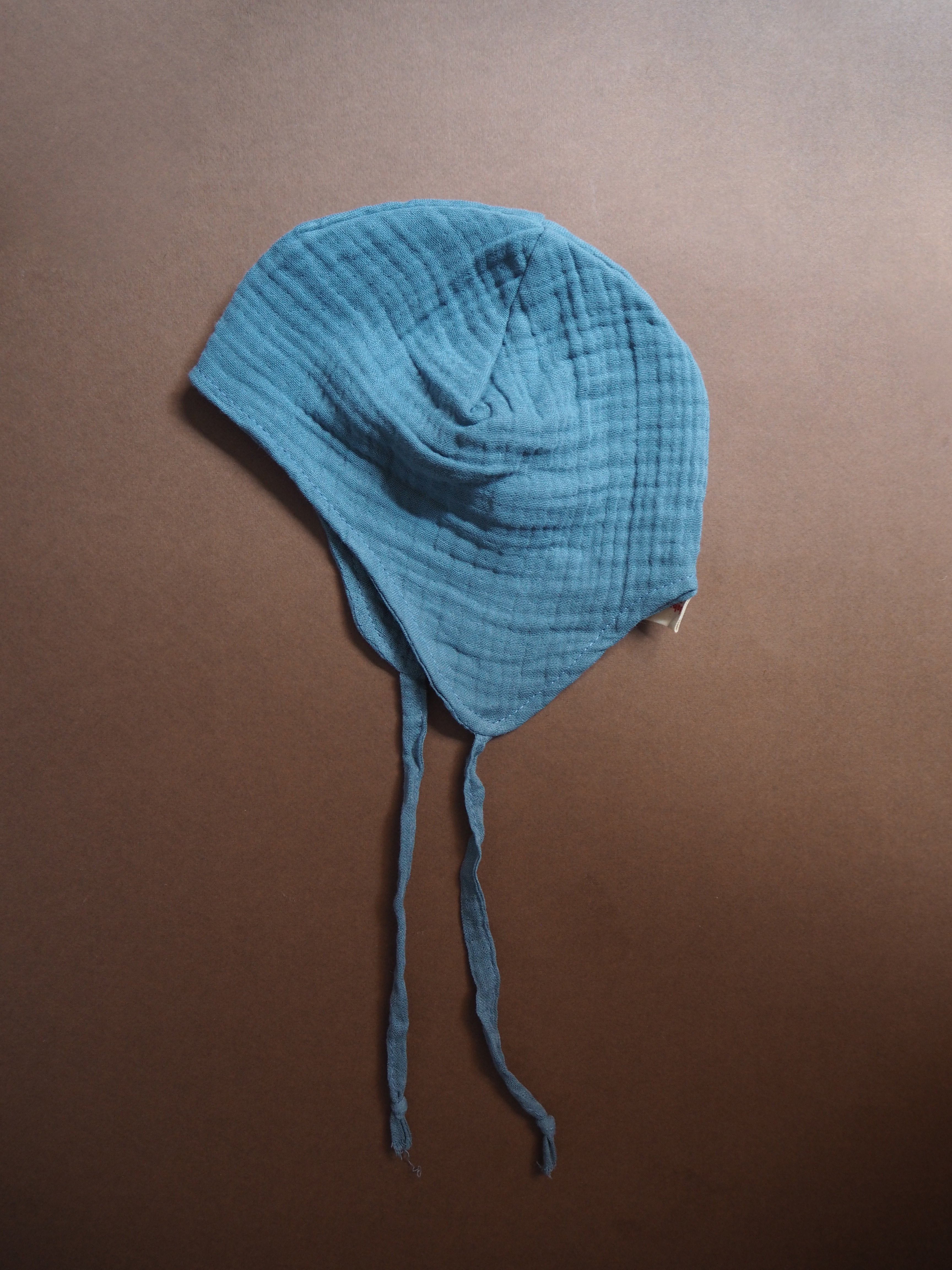 Blue Muslin Bonnet