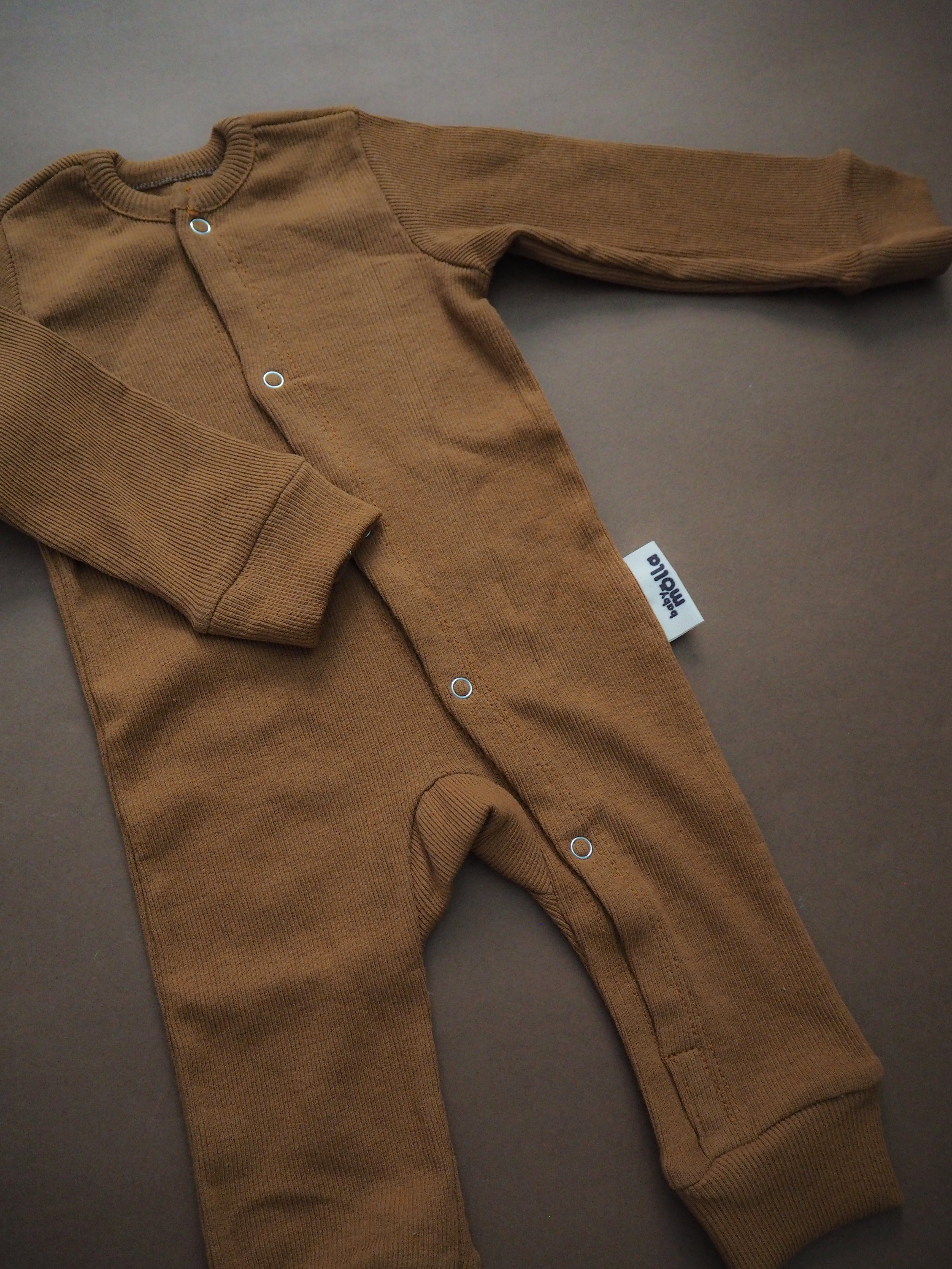 Ribbed Brown Overall