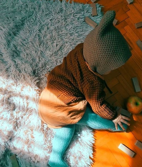 Brown ~ Flecked Pixie Beanie